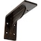 Ekena Millwork Embrey Steel Bracket, Antiqued Bronze 2"W x 6"D x 3 3/4"H BKTM02X06X03EBABZ - alternate 1